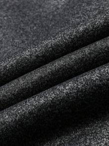 Manfinity Homme Loose Fit Men's Thermal Lined Zip Up Hooded Jacket - Dark Grey - View 6