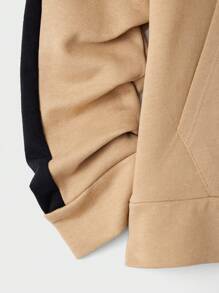 RueChic Men Slogan Graphic Kangaroo Pocket Drawstring Hoodie & Sweatpants - Multicolor - View 4