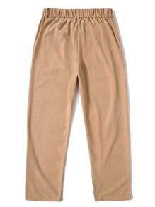 Claim Dot Men Slant Pocket Suit Pants - Khaki - View 2
