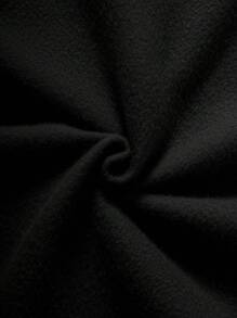 Men Letter & Eagle Print Drawstring Thermal Lined Hoodie - Black - View 6