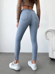 EURMUSE Slim-fit-jeans Für Damen - Helle Waschung - Übersicht 2