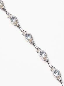 Hauture 披肩領燈籠袖閃亮短上衣 - 黑色 - 查看 6