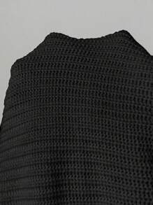 SHEIN Unity 落肩袖套頭毛衣和針織褲 - 黑色 - 查看 7