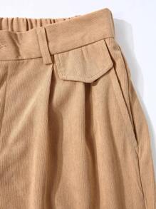 Claim Dot Men Slant Pocket Suit Pants - Khaki - View 4