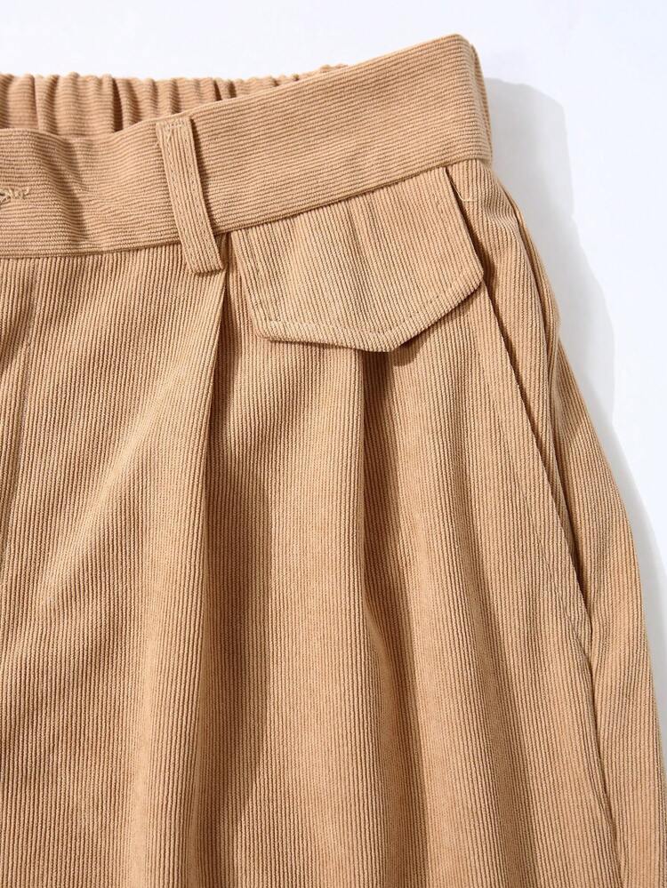 Men Slant Pocket Suit Pants