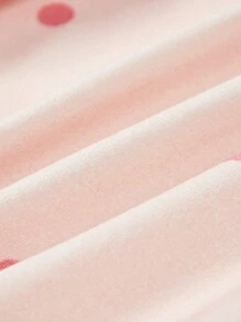 Cozy Pixies 女嬰2入組愛心圖案前紐扣連身褲 - 藕粉色 - 查看 8