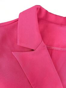 Flirla 大碼西裝領西裝外套和褲子