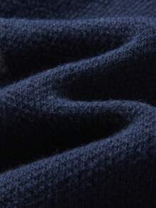 Manfinity Homme Nam Khối màu Nút phía trước Áo len Mở - Nhiều màu - Xem 7