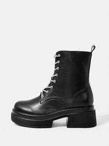 SheIn SXY 1 par Botas de moda - Negro - Ver 1