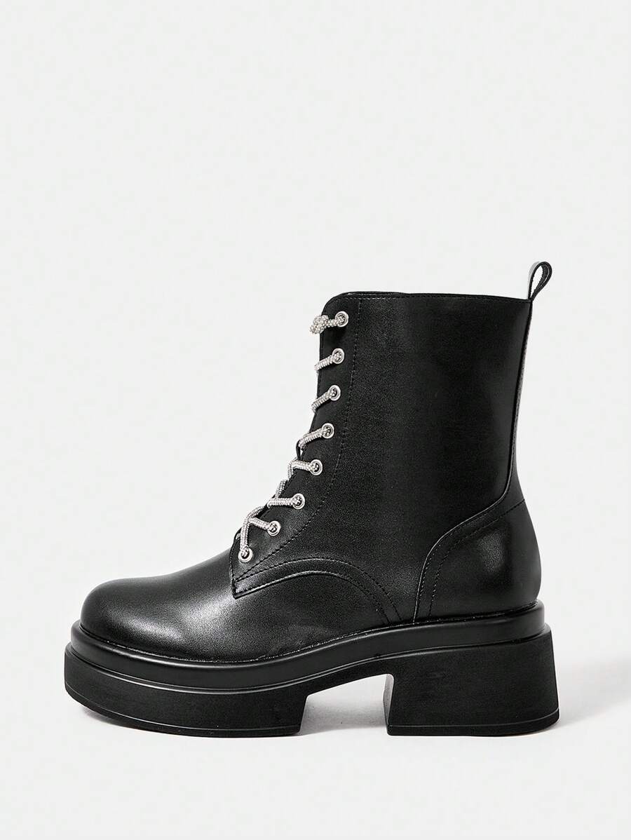 SheIn SXY 1 par Botas de moda - Negro - Ver 1