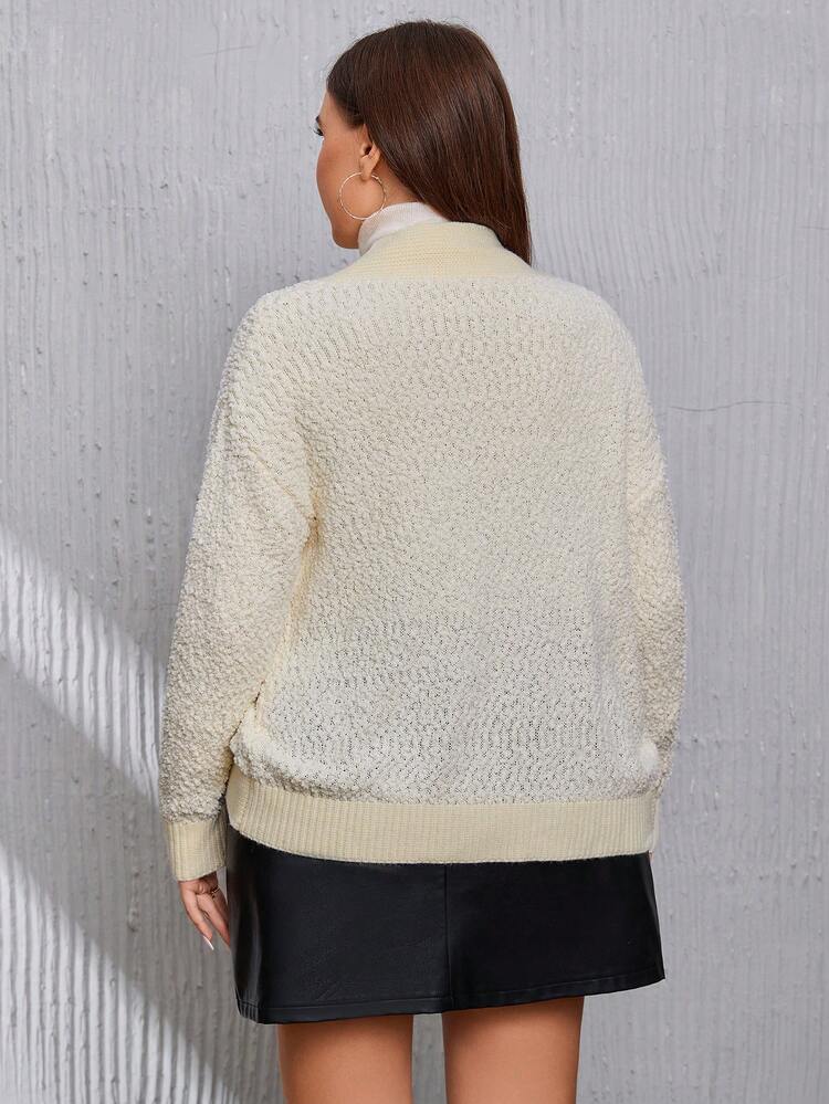 Plus Size Drop Shoulder Cardigan