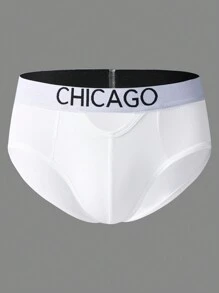 Herren Briefmuster Slip - Weiss - Übersicht 1