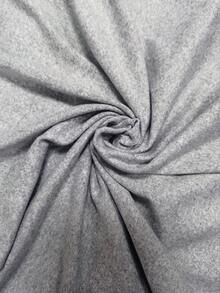 SHEIN LUNE Plus Chain Detail Notched Neck Tee - Light Grey - View 6