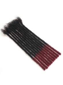 Crochet Human Hair Knotless Braids 4-12 Inch Options 0.6cm Diameter 10 Strands 100% Human Hair Dreadlock Extensions For Man/Women Hair Extensions - S1/99JB - View 9