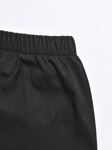 男小童提花馬甲和褲子無襯衫