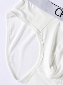 Herren Briefmuster Slip - Weiss - Übersicht 4