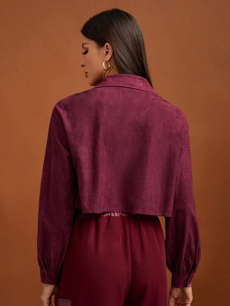 Fringe Trim Crop Jacket
