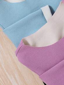 Young Girl 4pcs Solid Tee - Multicolor - View 4