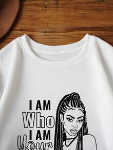 SHEIN EZwear 大碼運動衫 - 白色 - 查看 6