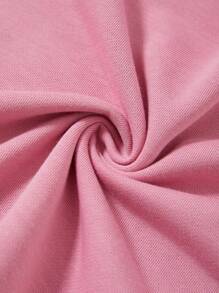 SHEIN Essnce 2pcs Solid V Neck Drop Shoulder Tee - Multicolor - View 3