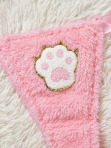 PetitDoll Cartoon Graphic Lingerie Set, Bra & Panty Set, Kawaii - Pink - View 3