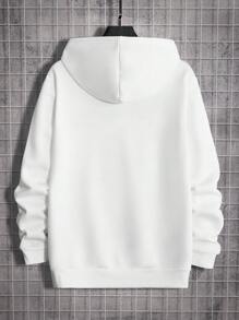 Manfinity Nam Ông già Noen In Hoodie - trắng - Xem 2