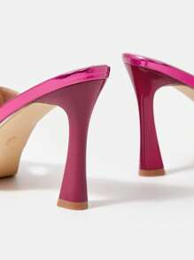 SheIn SXY 時尚女士們高跟鞋涼鞋 - 玫紅色 - 查看 4