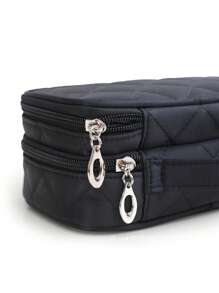 双层化妆包、1 件几何菱形盥洗包防水化妆收纳包适用于旅行化妆包收纳化妆收纳包化妆盒包、房间装饰、包、化妆包、梳妆台、旅行、化妆包、旅行必需品、收纳包、收纳、旅行必需品、化妆收纳包、化妆包、盥洗包、桌面收纳包、化妆包、化妆袋、化妆收纳、梳妆配件、化妆包、化妆包、化妆包、化妆收纳包、旅行、化妆包、包、梳妆台、化妆袋、旅行必需品、小袋包、旅行必需品、梳妆配件、小化妆包、化妆包、化妆包、旅行必需品、大容量、大化妆包 - 黑色 - 查看 5