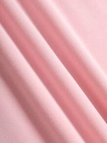 Plus Slogan Graphic Drop Shoulder Sweatshirt - Pink - View 6