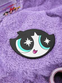 The Powerpuff Girls | ROMWE 1入組卡通設計杯墊,可愛耐熱桌杯墊 - 綠色 - 查看 7