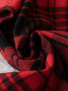 EMERY ROSE Plus Plaid Print Shirt Dress Fall Cloth For Women - Multicolor - View 3