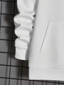 GENTILAND 男士針織休閒印花抽繩衛衣 - 彩色 - 查看 4