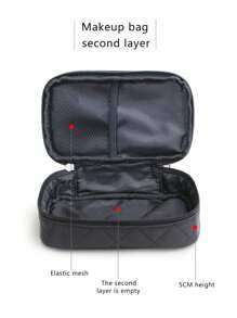 双层化妆包、1 件几何菱形盥洗包防水化妆收纳包适用于旅行化妆包收纳化妆收纳包化妆盒包、房间装饰、包、化妆包、梳妆台、旅行、化妆包、旅行必需品、收纳包、收纳、旅行必需品、化妆收纳包、化妆包、盥洗包、桌面收纳包、化妆包、化妆袋、化妆收纳、梳妆配件、化妆包、化妆包、化妆包、化妆收纳包、旅行、化妆包、包、梳妆台、化妆袋、旅行必需品、小袋包、旅行必需品、梳妆配件、小化妆包、化妆包、化妆包、旅行必需品、大容量、大化妆包 - 黑色 - 查看 9