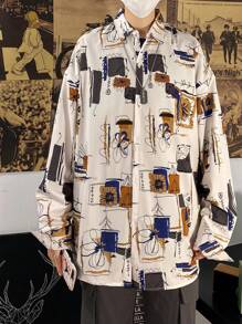 男士印花襯衫 - 彩色 - 查看 5