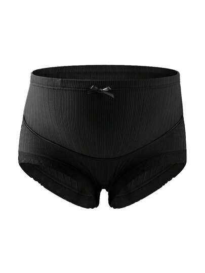 SHEIN Gravid Solid Contrast Spets Trosa Underkläder För Mamma