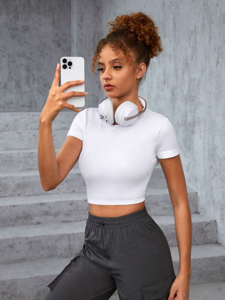 Teen Girl Crew Neck Sports Tee