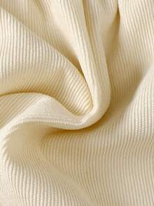 SHEIN Bebé niña Vestido con bordado floral ribete con fruncido de espalda con abertura de ojo - Albaricoque - Ver 6