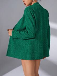 SHEIN Essnce Shawl Collar Single Button Blazer