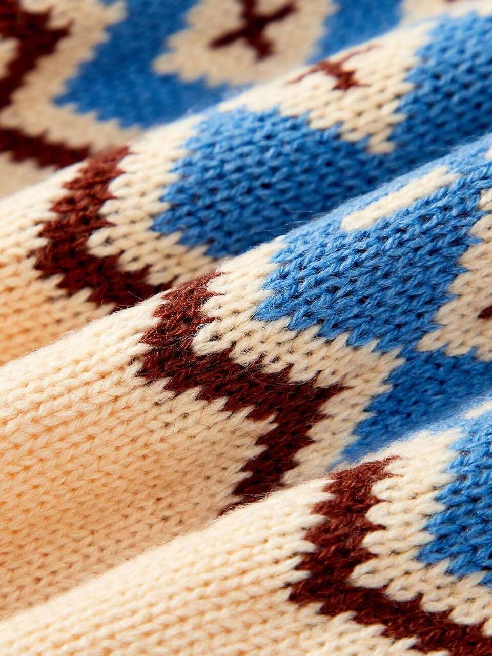 Baby Boy Geo Pattern Button Up Hooded Cardigan