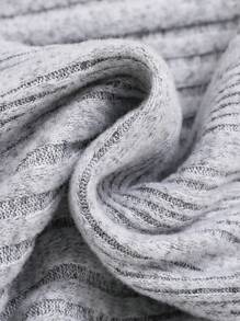 Young Girl 2pcs Button Front Ribbed Knit Dress - Multicolor - View 5