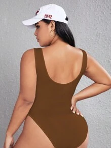 SHEIN EZwear Talla grande Body tank unicolor