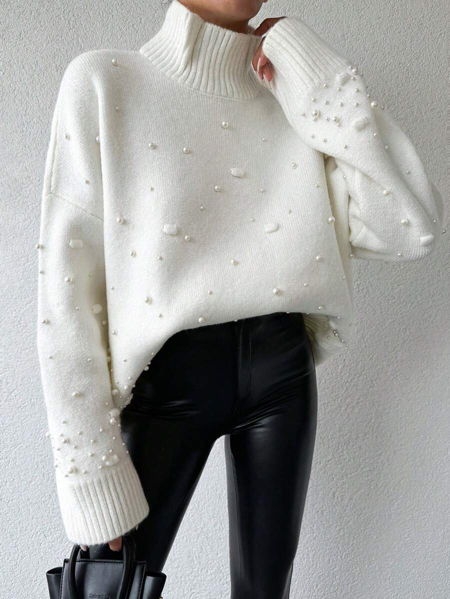 EURMUSE Suéter De Mujer - Blanco - Ver 1