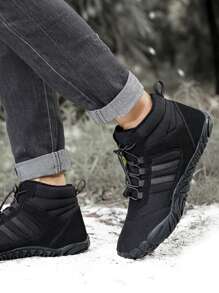 Botas de nieve de hombres - Negro - Ver 4