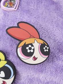 The Powerpuff Girls | ROMWE 1入組卡通設計杯墊,可愛耐熱桌杯墊 - 粉色 - 查看 5
