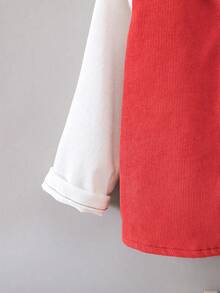 SHEIN Young Boy Colorblock Patched Pocket Hooded Shirt Without Tee - Multicolor - View 5