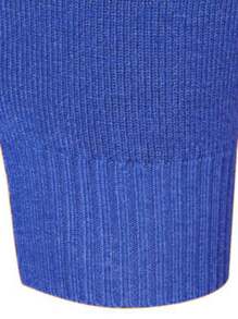 Men Solid Turtleneck Sweater - Blue - View 4