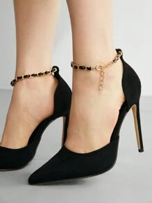 SheIn BIZ Women's High Heel Shoes - Black - View 5