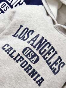 Cozy Pixies Bébé Garçon 2 pièces Sweat-Shirt À Capuche À Lettres