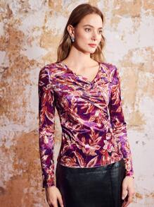 MOTF PREMIUM 垂墜圖案V領 - 彩色 - 查看 7