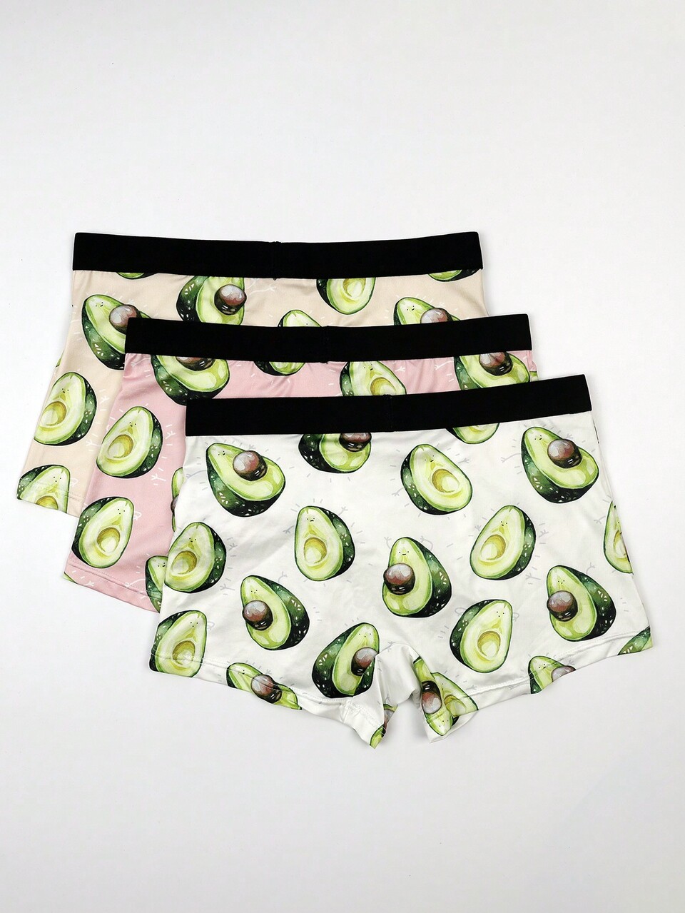 Men'S Avocado Print Boxer Brief ,3 Pcs
